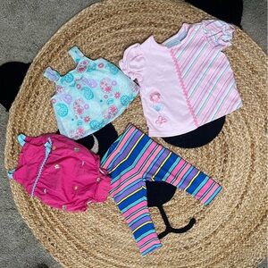 Vintage quality colorful baby girl clothing bundle size newborn / 3/6 months